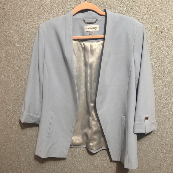 Calvin Klein Jackets & Blazers - Calvin Klein open front 3/4 sleeve blazer size 10